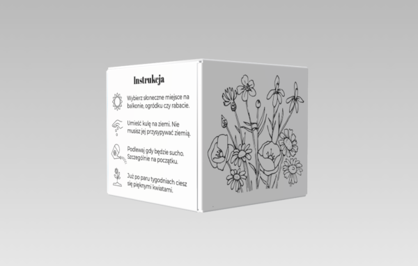 Ekologiczna bomba kwietna z personalizacją logo